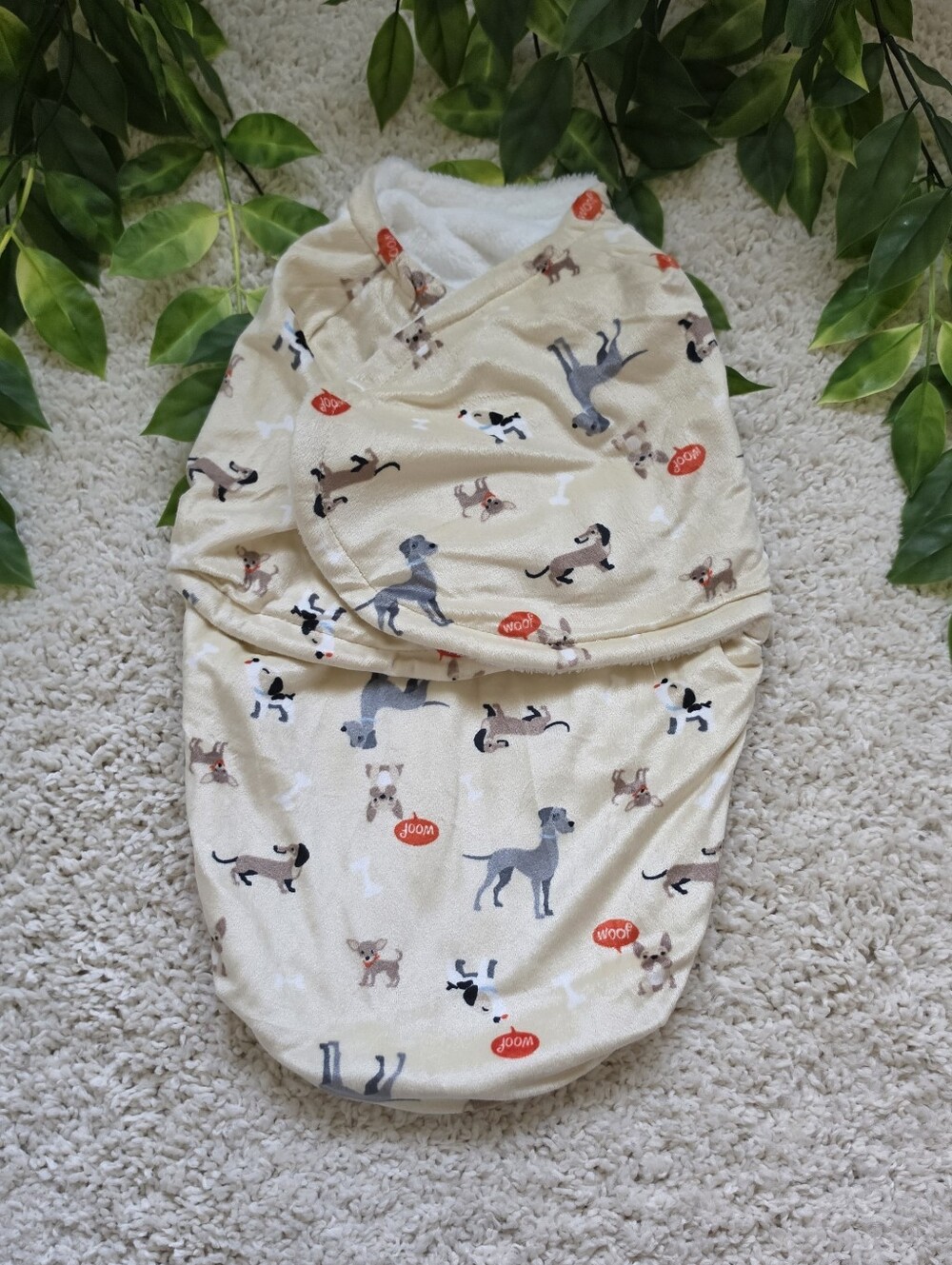Baby Boy Puppy Sleep Sack/Swaddle